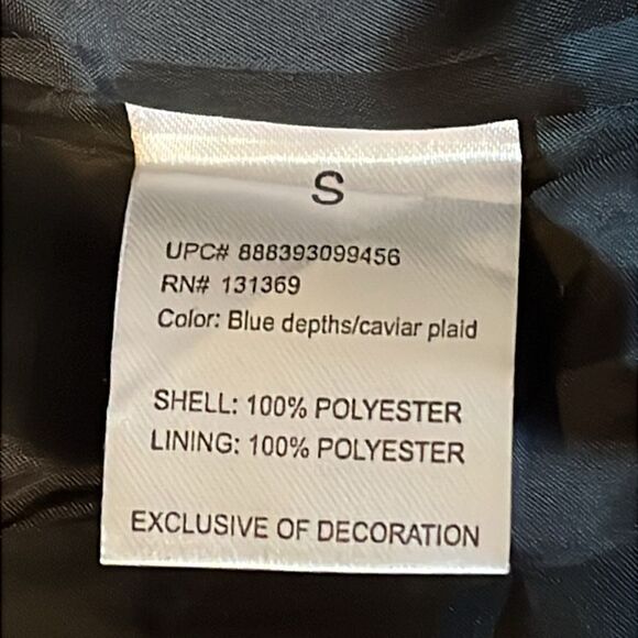 New! Rampage Blue & Black Plaid Peacoat Size Small NWT - Picture 12 of 16